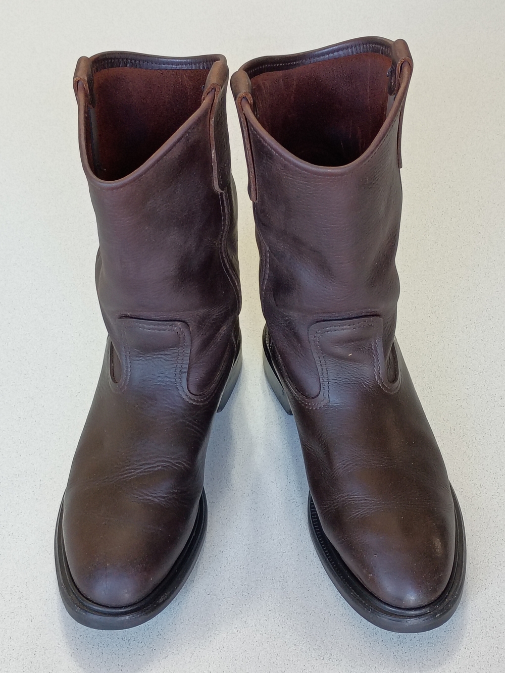 Red Wing 8.5D 1159 Brown Leather Western Boots Size  | USA Made Cowboy Work Boot